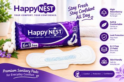 HappyNEST Sanitary Pads 6 Pack – ₹199 Online